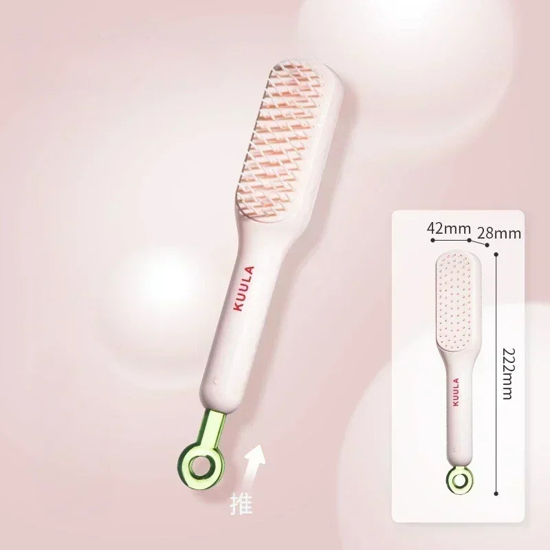 Nova Self-cleaning Hair Comb Anti Static Retractable