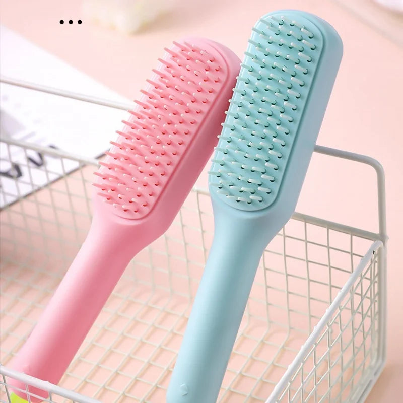 Nova Self-cleaning Hair Comb Anti Static Retractable